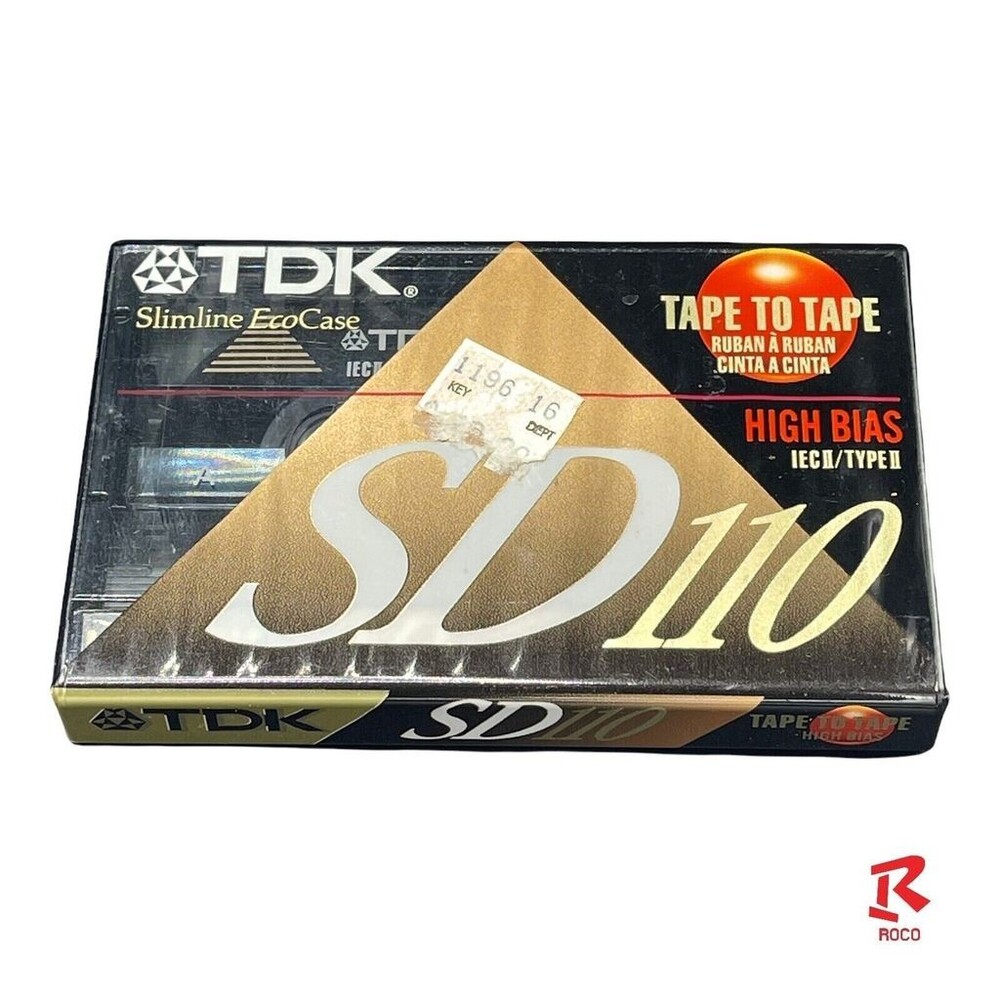 1 TDK SD110 High Bias Type II Blank Audio Cassette Tapes IECII SEALED